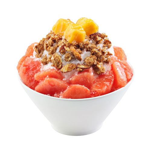 꿀자몽그래놀라 눈꽃빙수